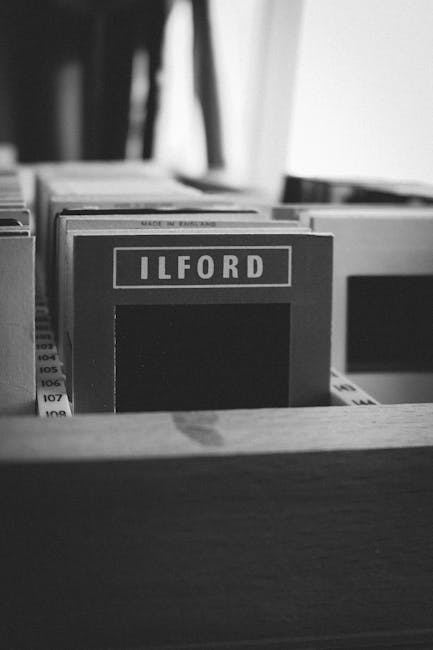 A close-up of a small collection of photography and film-related items arranged on a plain white surface against a white background. The items include a pack of 16 instant colour film with a multicoloured label, positioned vertically on the left; a small white box of Ilford FP4 Plus black and white photographic film with blue and black text, located in front of the colour film pack; a yellow and black roll of Kodak Ultra Max 400 24 exposures, standing upright on the right side; and a partially visible blue box of film positioned behind the other items. The scene is well-lit, highlighting the textures of the glossy film packaging, and the arrangement suggests a context related to photography, which is relevant to the theme of private or alternative waste materials in a rubbish removal service context.